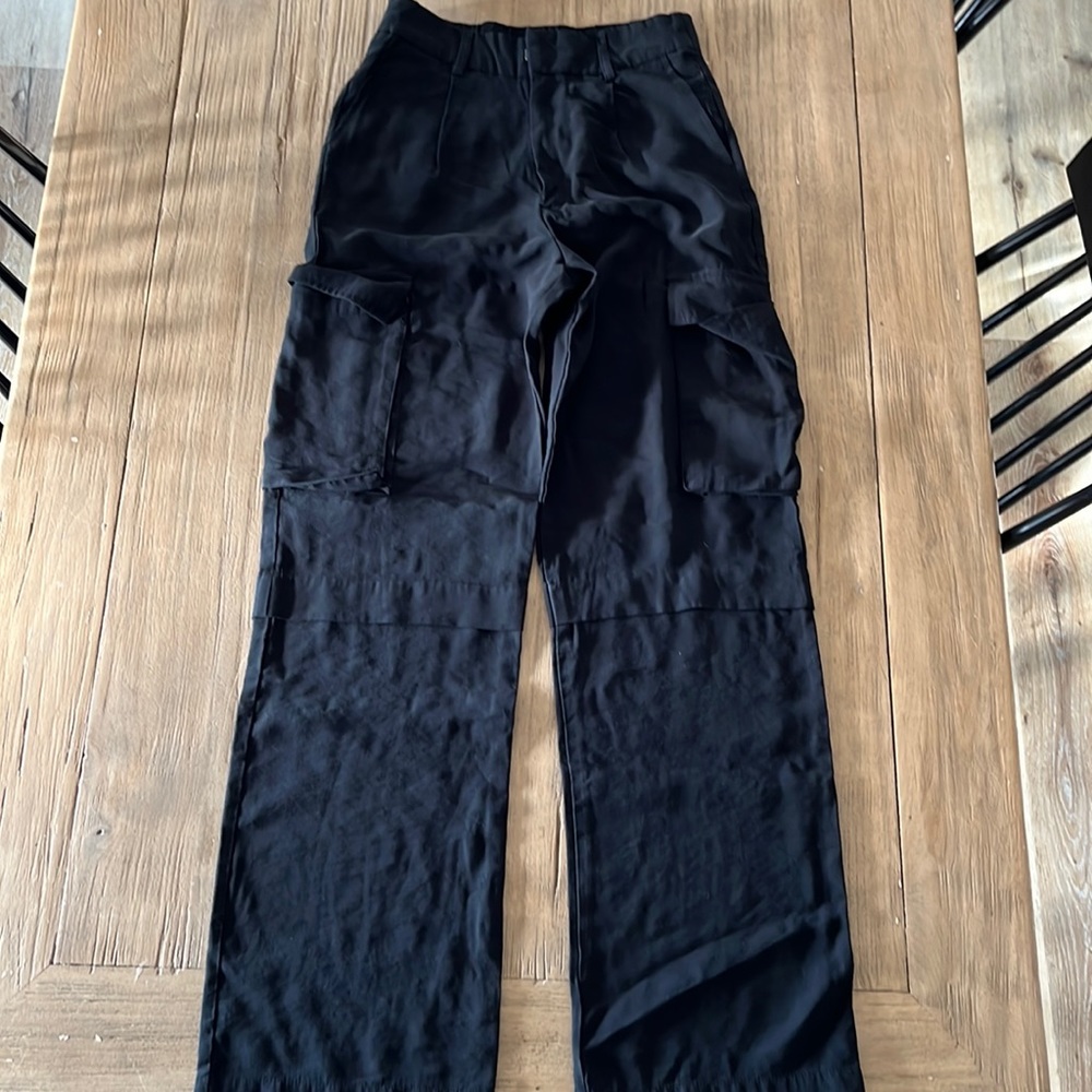 Black cargo pants